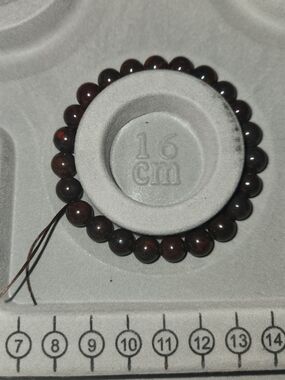 Chicken Blood Bead Bracelet Strand